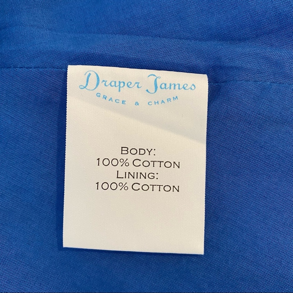 Draper James Blue Collared Button Down Dress - image 8